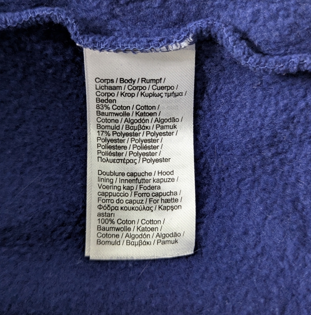 Lacoste Sport Navy Blue Hoodie 3XL - Picture 5 of 10